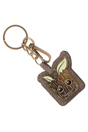 Guardians of The Galaxy Groot 2 Piece Metal Charm Keychain With Clip Keyring