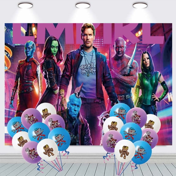 Guardians of the Galaxy Backdrop Balloons Banner Party Decorations Taspestry Wall Decor Background Poster Supplies