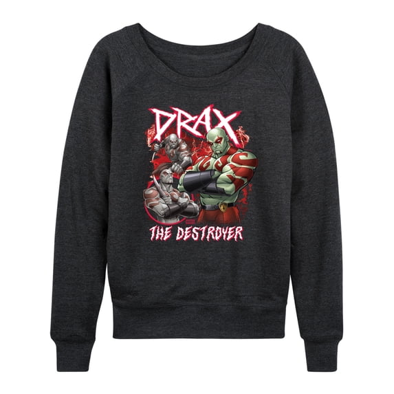 Guardians of the Galaxy - Drax Wrestling - Women's French Terry Long Sleeve Pullover