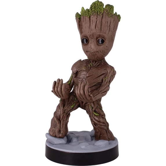 Exquisite Gaming: Guardians of The Galaxy: Toddler Groot - Original Mobile Phone & Gaming Controller Holder, Device Stand, Cable Guys, Marvel Licensed Figure