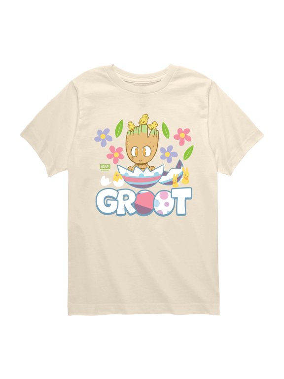 - Groot Easter Eggs Boys' Short Sleeve Graphic T-Shirt