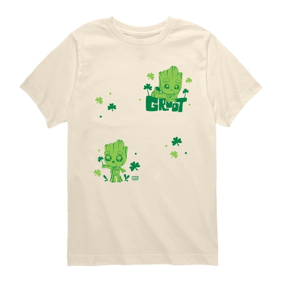 Guardians of the Galaxy - Groot Shamrock - Youth Boys Short Sleeve Graphic T-Shirt