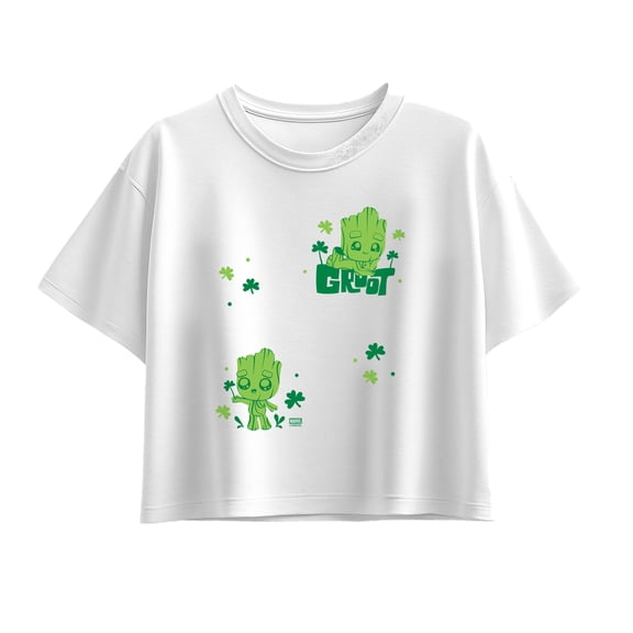 Guardians of the Galaxy - Groot Shamrock - Youth Girls Boxy T-Shirt
