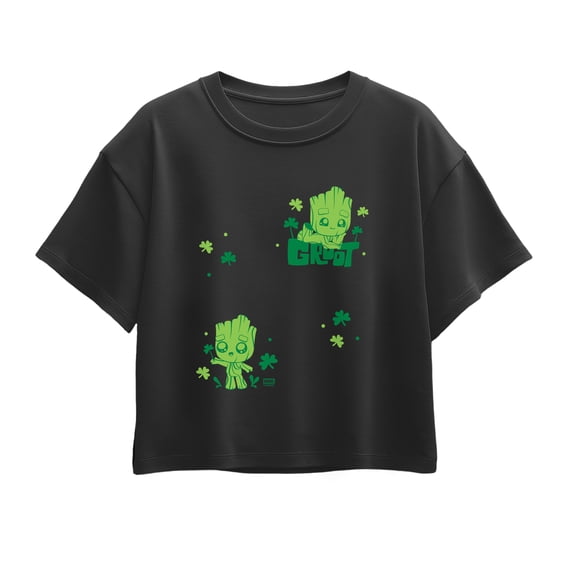 Guardians of the Galaxy - Groot Shamrock - Youth Girls Boxy T-Shirt