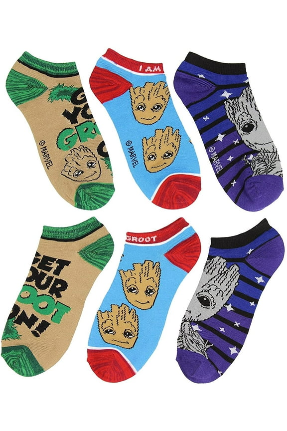 Guardians of the Galaxy I Am Groot 3 Pack Ankle Socks Apparel