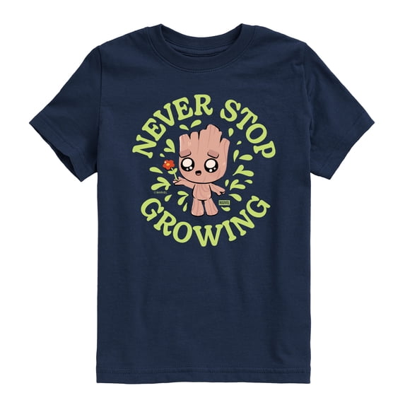 Guardians of the Galaxy - Never Stop Growing - Youth Boys Short Sleeve Graphic T-Shirt