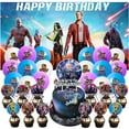 thumbnail image 1 of Guardians of the Galaxy Party Decorations Set Kit Latex Balloons Birthday Decor Cake Topper Banner Backdrop Fans, 1 of 6