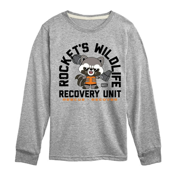 Guardians of the Galaxy - Rockets Wildlife Recovery Unit - Youth Boys Long Sleeve Graphic T-Shirt