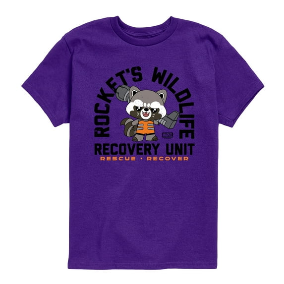 Guardians of the Galaxy - Rockets Wildlife Recovery Unit - Youth Boys Short Sleeve Graphic T-Shirt