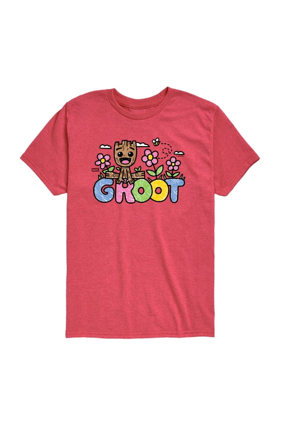 - Sketchy Groot - Toddler Boys Short Sleeve Graphic T-Shirt
