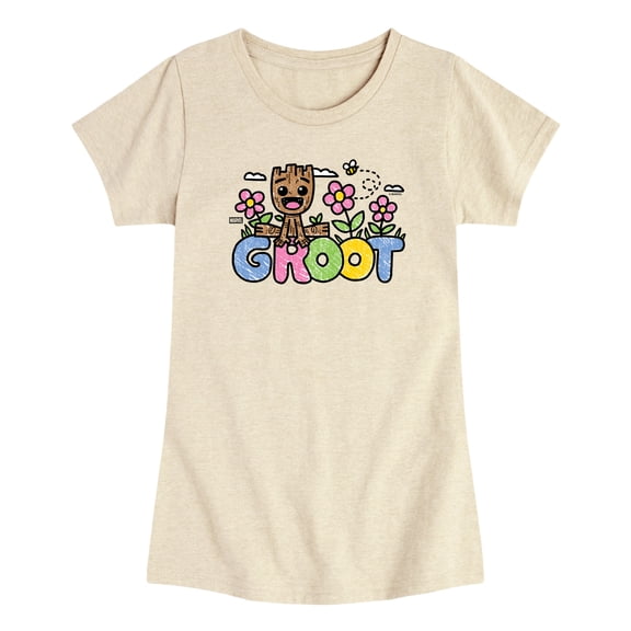 Guardians of the Galaxy - Sketchy Groot - Toddler Girls Fitted Short Sleeve T-Shirt