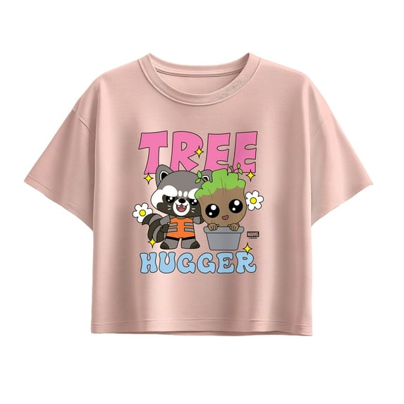 Guardians of the Galaxy - Tree Hugger - Youth Girls Boxy T-Shirt ...