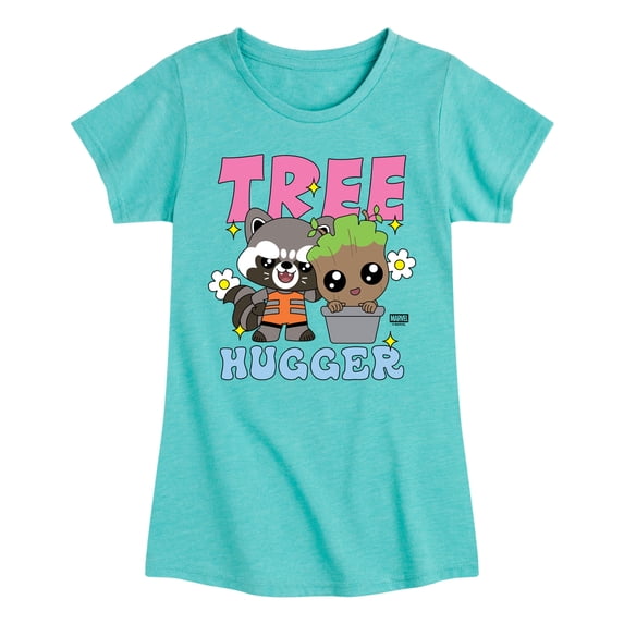Guardians of the Galaxy - Tree Hugger - Youth Girls Fitted Short Sleeve T-Shirt