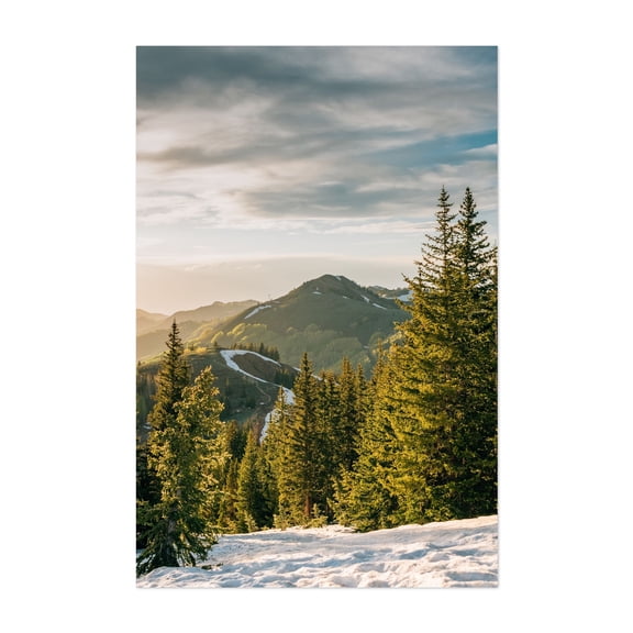 Guardman's Pass Views 04 - Park City Utah Photography Landscape Mountain Nature Forest Scenic Snow Sunset Unframed Wall Art Print 4 x 6 inches