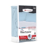 Guardmax Jersey Knitted Pillow Protector with Zipper Queen Size - 2 Pack - 100% Waterproof, Bed Bug Proof, Dust Mite Proof, Hypoallergenic Pillow Covers - Premium Zippered Pillow Cases. 20 X 30