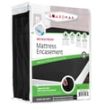 thumbnail image 1 of Guardmax Jersey Knitted Queen Zippered Mattress Encasement - Waterproof & Bed Bug Proof Mattress Protector - Comfortable, Soft, and Noiseless Zippered Bedding - Dust Mite Proof (60 x 80 x 12), 1 of 7