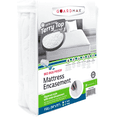 thumbnail image 1 of Guardmax Terry Cotton Full Zippered Mattress Encasement - Waterproof & Bed Bug Proof Mattress Protector - Comfortable, Soft, and Noiseless Zippered Bedding - Dust Mite Proof (54 x 75 x 12), 1 of 10