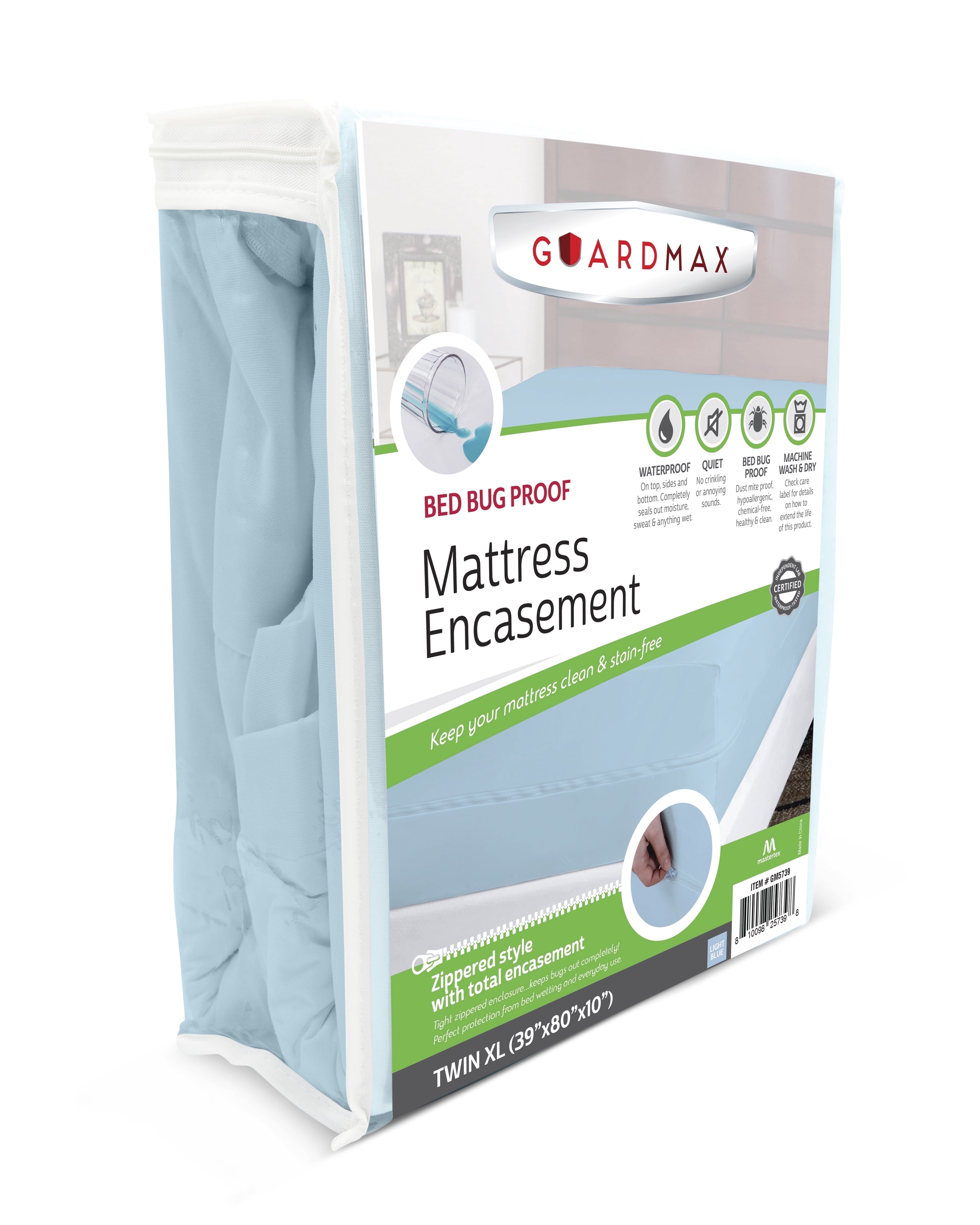 Guardmax Guardmax Twin XL Mattress Encasement, Waterproof, Bed Bug Proof, Dust ...