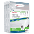 thumbnail image 1 of Guardmax Jersey Knitted Short Queen Zippered Mattress Encasement - Waterproof & Bed Bug Proof Mattress Protector - Comfortable, Soft, and Noiseless Zippered Bedding - Dust Mite Proof (60 x 75 x 12), 1 of 9