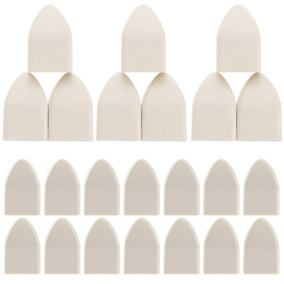 HAKIDZEL Railing Post Cap Plastic White For Homeowners Garden 50Pcs 1.18X0.90X0.90in