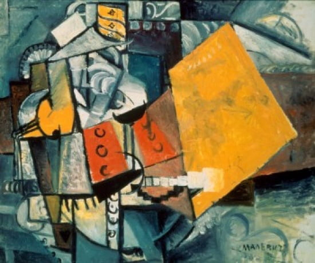 Guardsman 1913 Kazimir Malevich (1878-1935 Russian) GMA Museum Moscow Canvas Art - Kazimir Malevich (18 x 24)