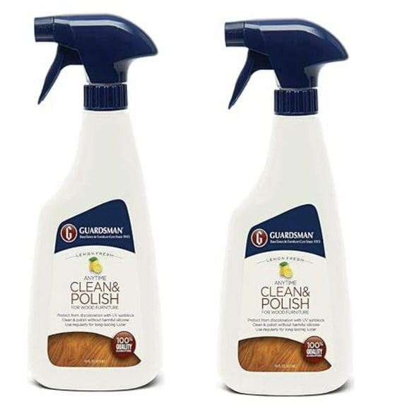 Guardsman 461300 Furniture Cleaner & Polish Wax-Free Lemon Scent 16 Oz - Quantity of 2