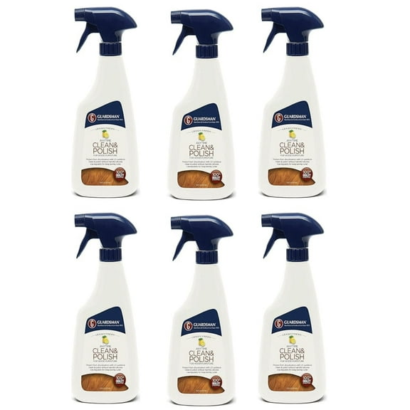 Guardsman 461300 Furniture Cleaner & Polish Wax-Free Lemon Scent 16 Oz - Quantity of 6