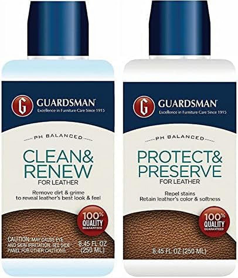 Guardsman Leather Care Bundle Leather Cleaner and Leather Protector
