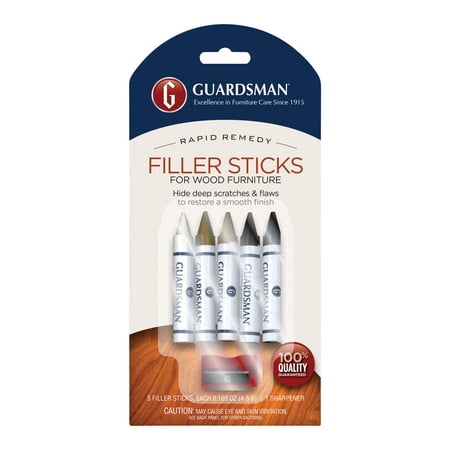 Guardsman Rapid Remedy Wood Filler Sticks for Wood Furniture, Multicolor, 5 Count