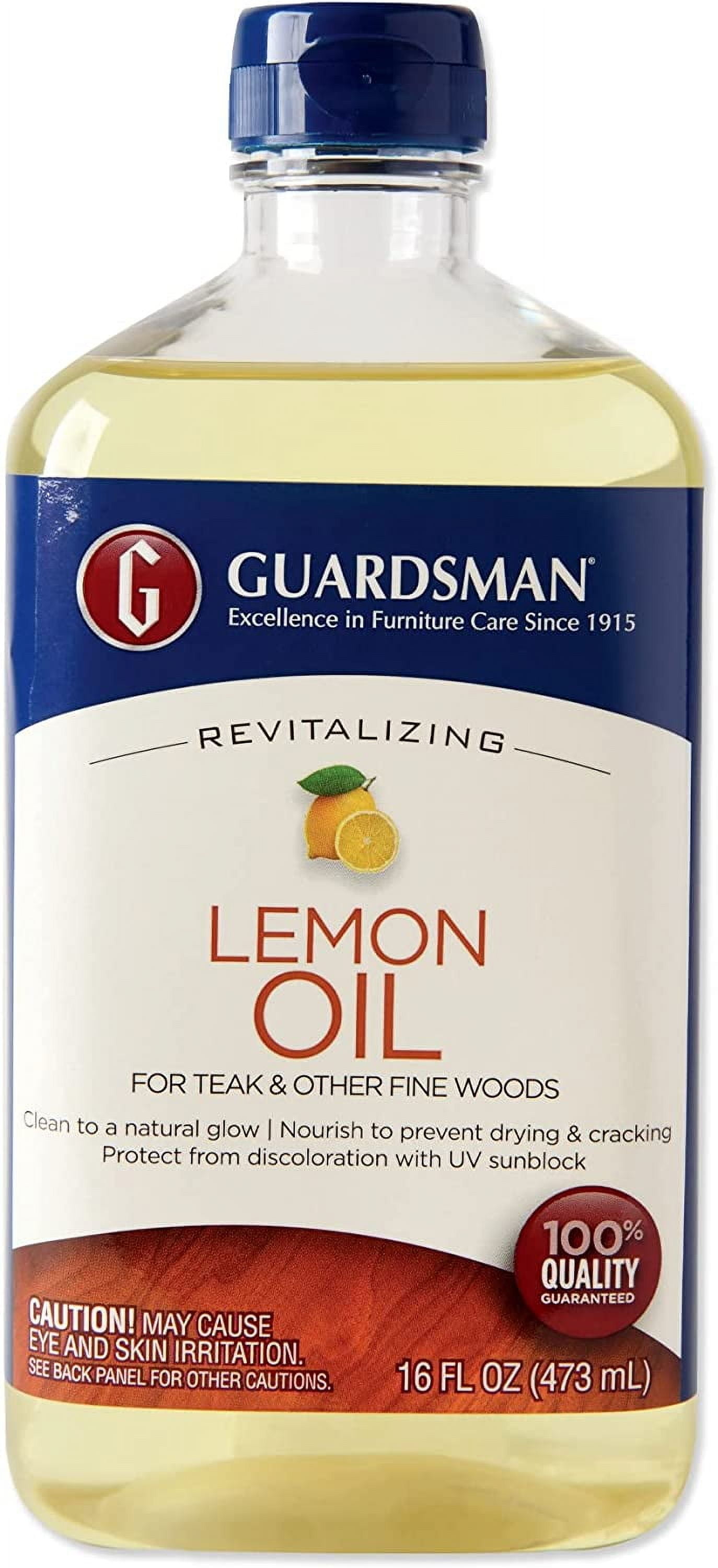 Guardsman Revitalizing Lemon Oil Teak Oil Protects and Cleans Outdoor