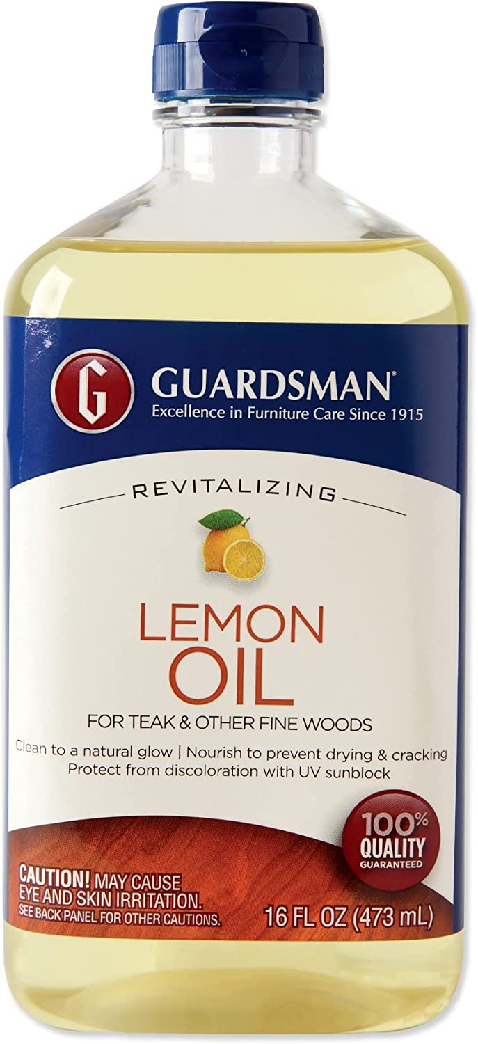 Guardsman Revitalizing Lemon Oil , Teak Oil Protects and Cleans Outdoor