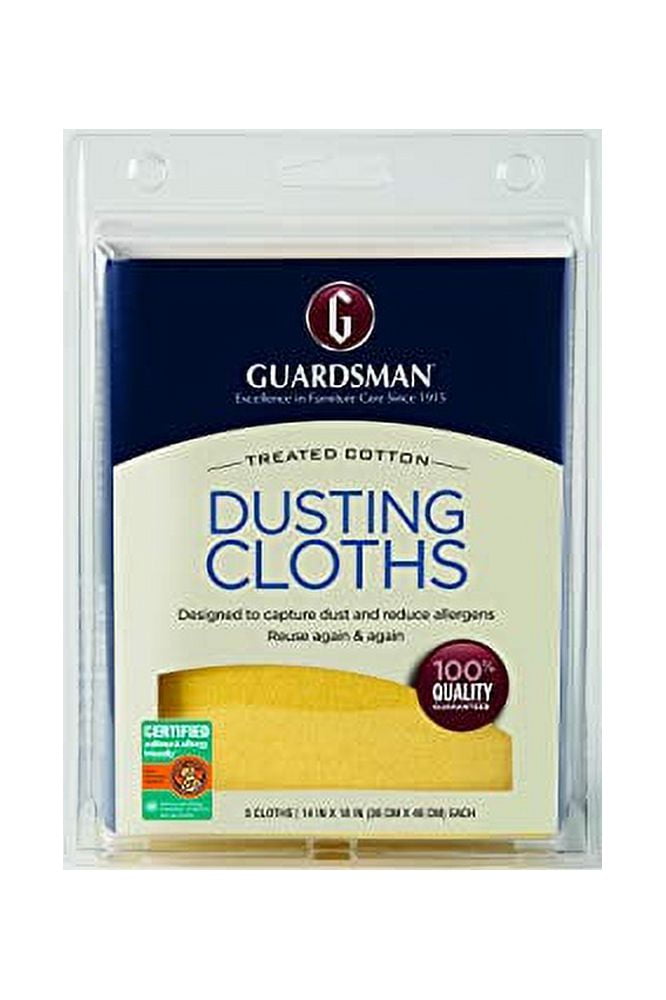 Guardsman Wood Furniture Dusting Cloths 5 PreTreated Cloth, No