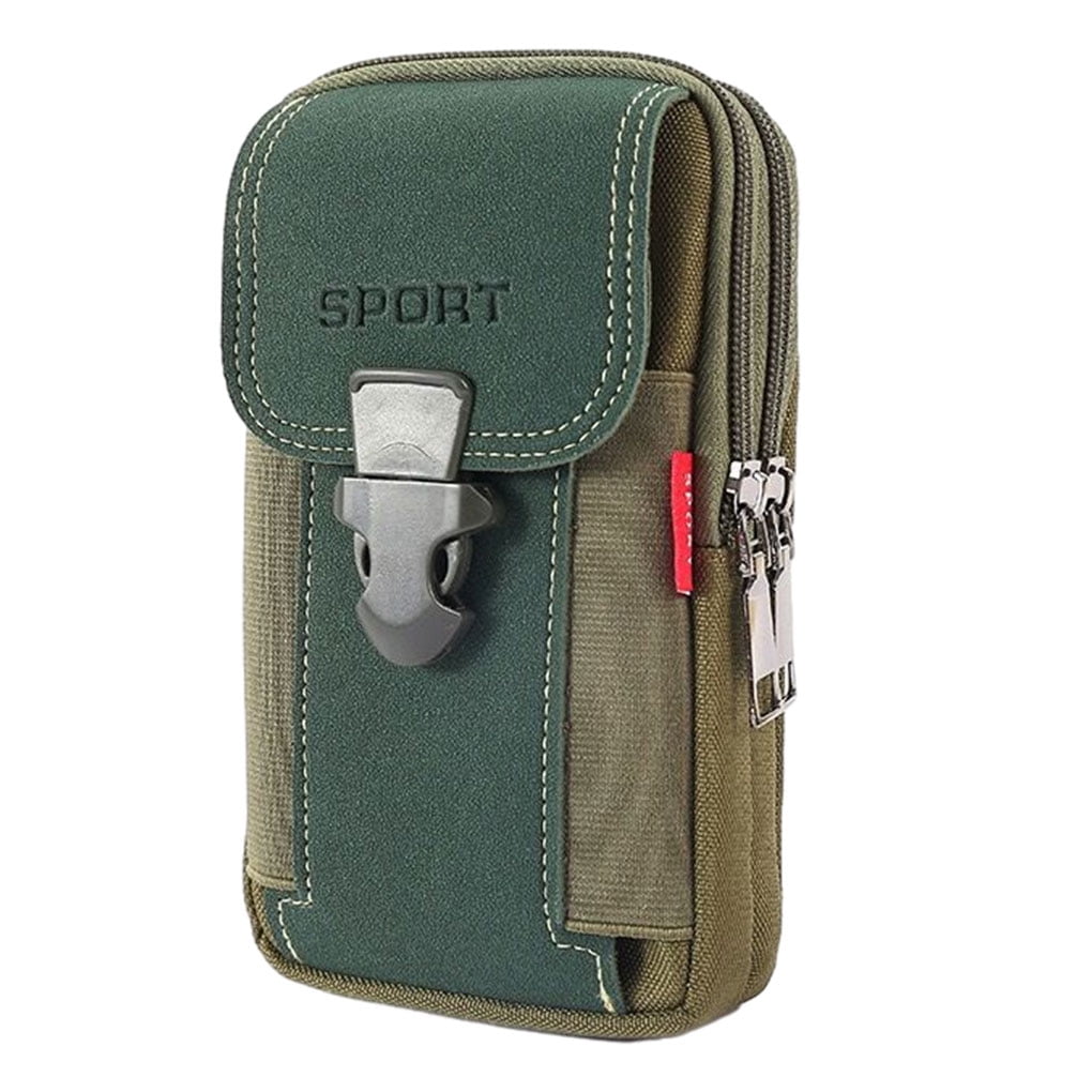 Guardung Large Capacity Men S Mobile Phone Sports Bag Leather And Exquisite Craftsmanship Man Hand Bag green longitudinal Walmart