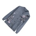 thumbnail image 1 of Guardung Middle-Aged And Elderly Sweater Warm And Elderly Women Knit Sweater grey, 1 of 6