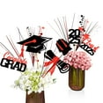 thumbnail image 1 of GuassLee Graduation Decorations Class of 2025 23pcs Black and Red Grad Glitter Centerpiece Sticks Table Toppers Decor with Metallic Foil Spray Star Grass for 2025 College High School Congrats Grad Su, 1 of 8
