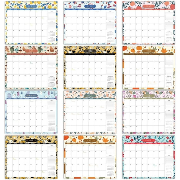 GuassLee Aesthetic Magnetic Calendar 2026-27, Magnetic Planner for Fridge 14"x11.5", Runs from Jan. 2026 to Jun. 2027, 18 Monthly Refrigerator Calendar Planner for Easy Planning and Organizing