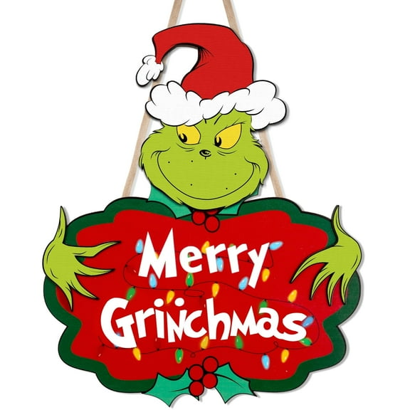 GuassLee Christmas Decorations Indoor Home Decor - Wooden Merry Christmas Door Sign Gnome Hanging Christmas Decorations for Xmas Christmas Tree Wall Door Home Decorations