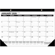 GuassLee Desk Calendar 2026-2027 - 18 Months Academic Calendar 17" × 11.5" Desktop Calendar from Jan. 2026 to Jun. 2027 with Julian Date for Home School Office Desk Top Organizing