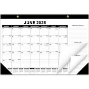 GuassLee Desk Calendar 2025-2026 - 19 Months Calendar 17" × 11.5" Desk Calendar from Jun. 2025 to Dec. 2026 with Julian Date, Monthly Goals, To-do List, Notes for Home School Office