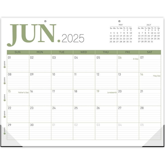 GuassLee Desk Calendar 2026, 18-Month Academic Hanging Desk Calendar From Jan.2026-Jun.2027, 14" X 11" Monthly Planner with Thick Paper For Office Home School Desk Organizing