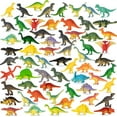 thumbnail image 1 of GuassLee Mini Dinosaur Toys Set for Kids Plastic Dinosaur Figures, by Guasslee ( 78 pcs ), 1 of 9