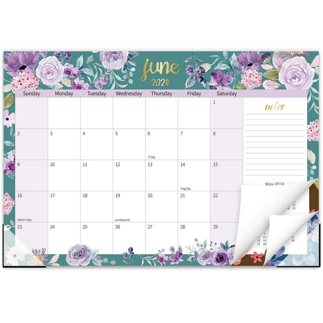 Guasslee Desk Calendar 2024, Large Desk Calendar 20242025, 19Month