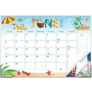 Guasslee Desk Calendar 2025-2026, 19-Month School Year Calendar, 2025 Jun. - 2026 Dec, 17"x11.5" Large Monthly Desk Planner with Corner Protectors, Ample Blocks ＆ Notes for Home Office
