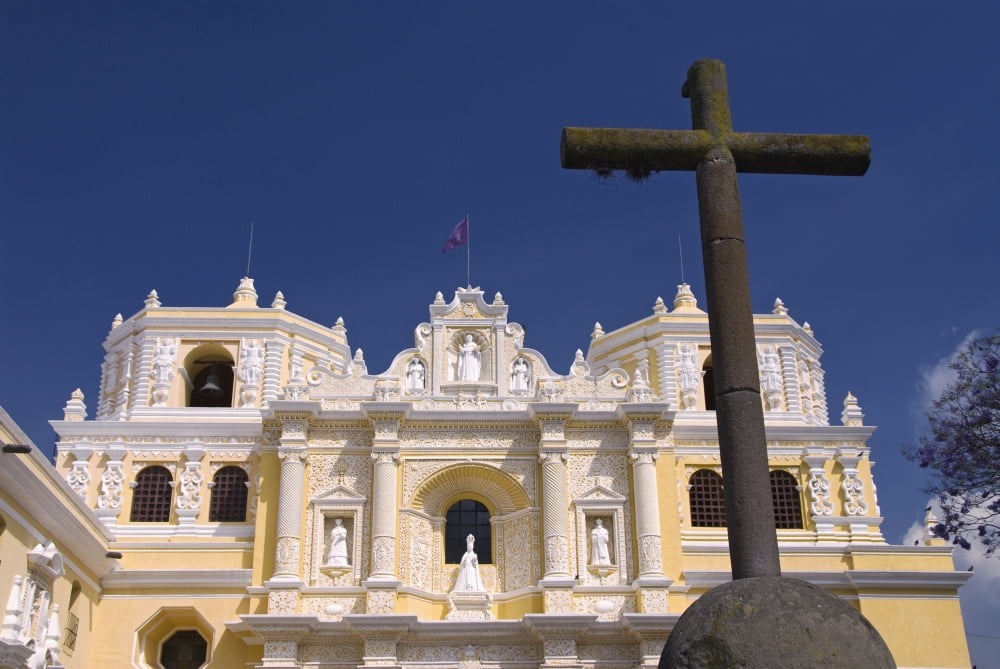 Guatemala Antigua Church and Convent of Nuestra Senora de la Merced Canvas Art - Richard Maschmeyer Design Pics (36 x 24)