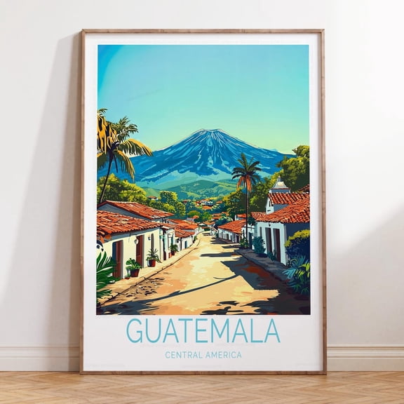 Guatemala Central America Mayan Heritage Wall Art, Unframed Paper Print Size 16x24