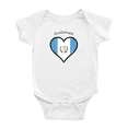 thumbnail image 1 of Guatemala Flag Heart Love Funny Baby Bodysuit Clothes, 1 of 5