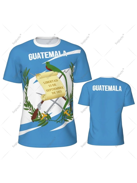 Guatemala Flag Men Sports T-shirt Women Tees jersey for Soccer Football Running Bike Tennis Fitness Fans