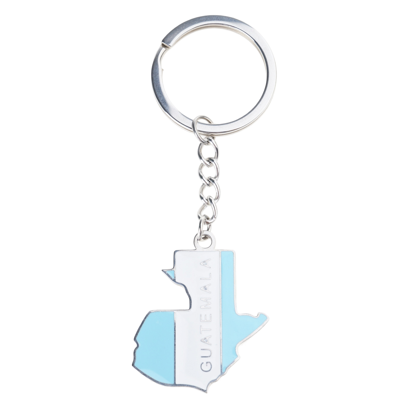 Guatemala Flag Pendant Keychain for Women Men Steel Country Map Keyring for Bag Car Jewelry Christmas Souvenir