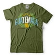 thumbnail image 1 of Guatemala Flag Shirt Guatemala National Shirt Guatemala Mens Womens Patriotic Shirt (Large Military Green), 1 of 6