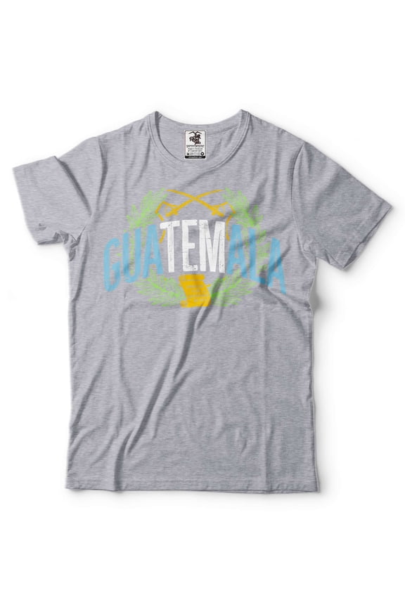 Guatemala Flag Shirt Guatemala National Shirt Guatemala Mens Womens Patriotic Shirt (Small Grey)
